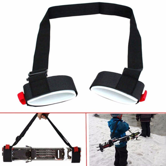 Adjustable Skiing Pole Shoulder Hand Carrier Lash Handle Straps Porter Hook Loop Protecting Ski Handle Strap Bags