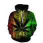 Beach Maple Leaf Couples Sport Sweaters Men And Women Casual Hoodies