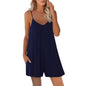 Womens Jumpsuit Casual Sleeveless Strap Loose Jumpsuits Summer Shorts Romper With Pockets