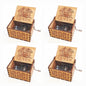 Antique Carved Wooden Hand Crank Spirited Away Music Box Christmas Gift Birthday Gift Party Decoration