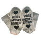 Unisex Men Women Cotton Socks Printing Letter Funny Socks For Boyfriend   Girlfriend Valentine's Day Gift