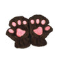 Winter Lovely Half Cover Paw Bear Cat Claw Gloves Short Finger