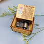 Antique Carved Wooden Hand Crank Spirited Away Music Box Christmas Gift Birthday Gift Party Decoration