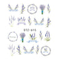 1pcs Nail Sticker Butterfly Flower Water Transfer Decal Sliders for Nail Art Decoration Tattoo Manicure Wraps Tools Tip JISTZ508