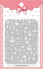 Black Butterfly Nails Stickers Decals White Flower Adhesive Manicure