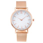 Vansvar fashion brand silver and gold mesh band creative marble wristwatch casual women quartz watches gift relogio feminino