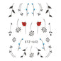 1pcs Nail Sticker Butterfly Flower Water Transfer Decal Sliders for Nail Art Decoration Tattoo Manicure Wraps Tools Tip JISTZ508