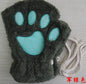 Winter Lovely Half Cover Paw Bear Cat Claw Gloves Short Finger