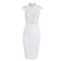 Bandage beads evening dress