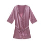 Thin Loose Short Sleeve Pajamas